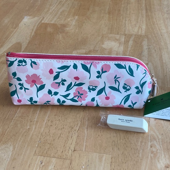 kate spade Handbags - kate spade Pink Floral Zip Pencil Pouch NWT However it only comes eraser